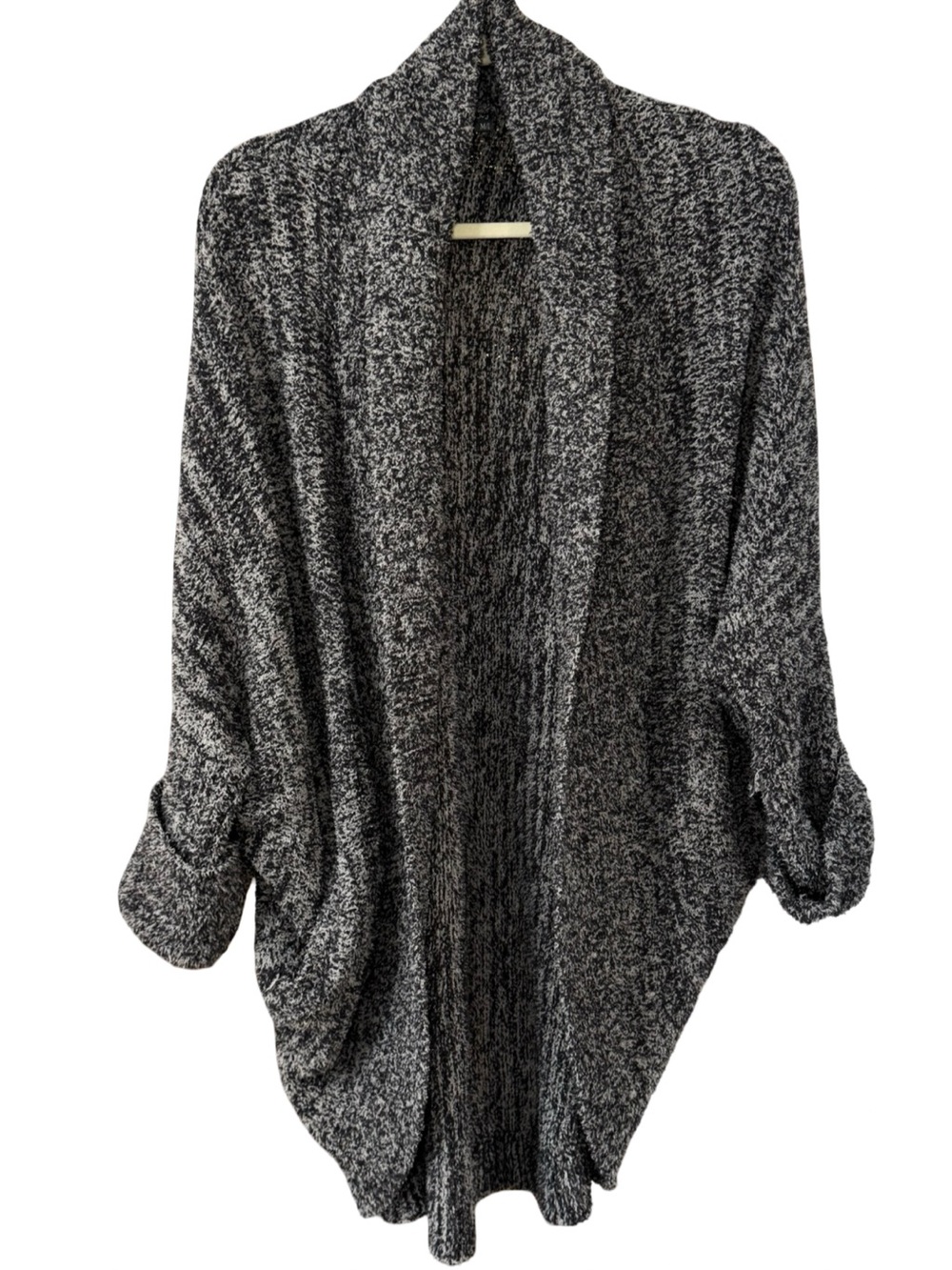 🩶⚫️ Cozy Open-Front‎ Marled Cardigan Sweater feels like barefoot dreams ⚫️🩶